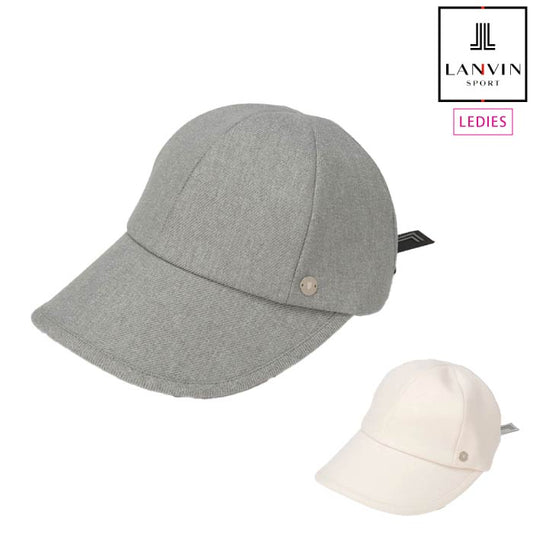 LANVIN SPORT ランバン スポール レディース ツバ長めキャップ リボン取り外し可能 VG5FCP01L