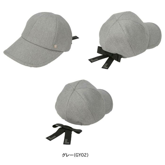LANVIN SPORT ランバン スポール レディース ツバ長めキャップ リボン取り外し可能 VG5FCP01L