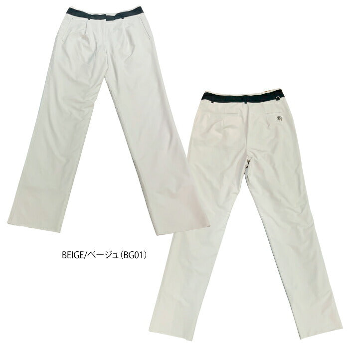 LANVIN SPORT ランバン スポール ゴルフウェア レディース ロングパンツ ヒートナビメッシュわた裏付きパンツ 蓄熱保温 はっ水 VG5FLP71L