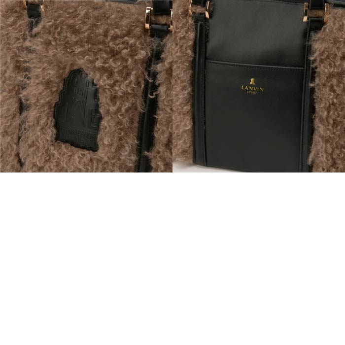 LANVIN SPORT ランバン スポール ゴルフウェア メンズ レディース アールデコ100周年 フェイクファーカートバッグ 背面ポケット 中ポケット VG5FTT45L