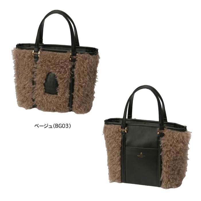 LANVIN SPORT ランバン スポール ゴルフウェア メンズ レディース アールデコ100周年 フェイクファーカートバッグ 背面ポケット 中ポケット VG5FTT45L
