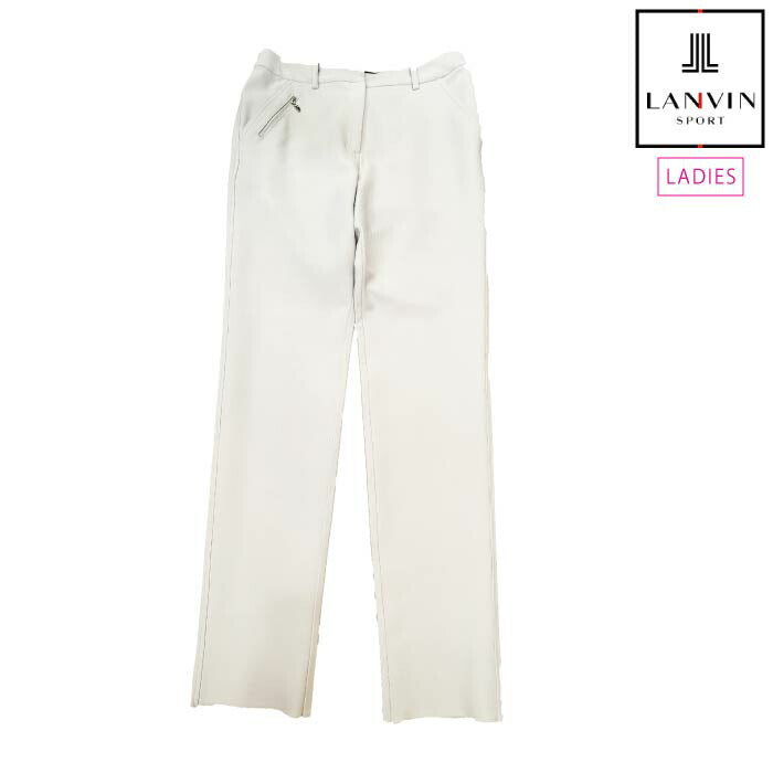 LANVIN SPORT ランバン スポール ゴルフウェア レディース シャドーストライプジャカードロングパンツ ストレッチ はっ水 VG5SLP31L 春夏 2025