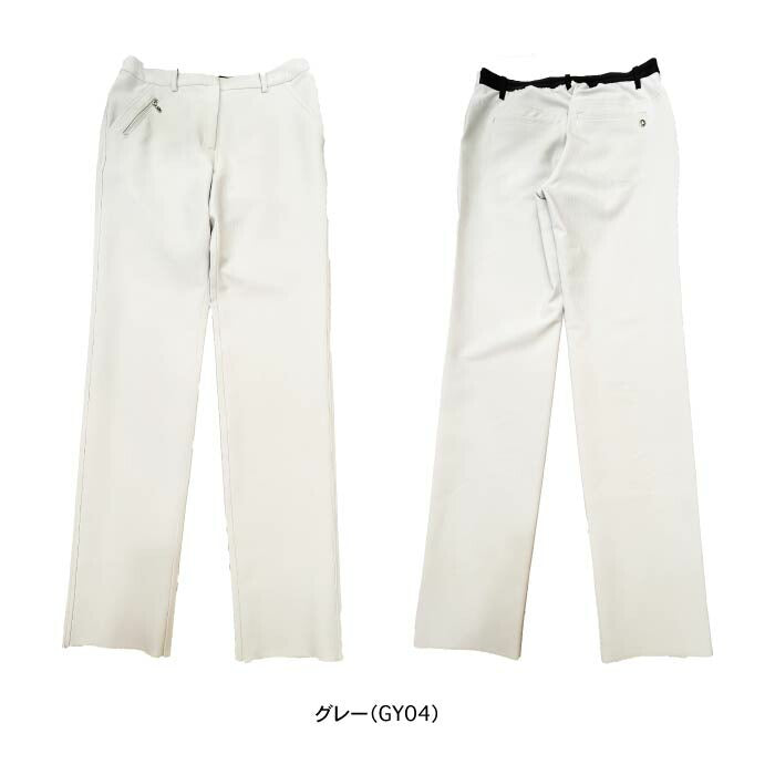 LANVIN SPORT ランバン スポール ゴルフウェア レディース シャドーストライプジャカードロングパンツ ストレッチ はっ水 VG5SLP31L 春夏 2025