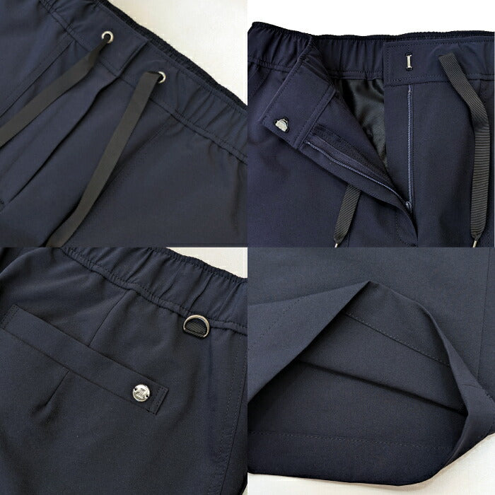 LANVIN SPORT ランバン スポール ゴルフウェア レディース 9分丈イージーパンツ はっ水 UV 2WAYストレッチ VG5SLP41L