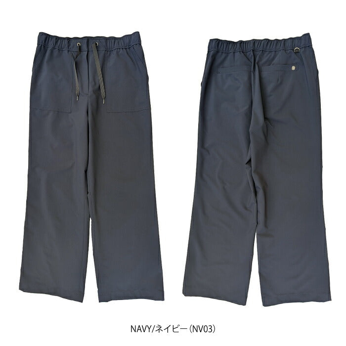LANVIN SPORT ランバン スポール ゴルフウェア レディース 9分丈イージーパンツ はっ水 UV 2WAYストレッチ VG5SLP41L