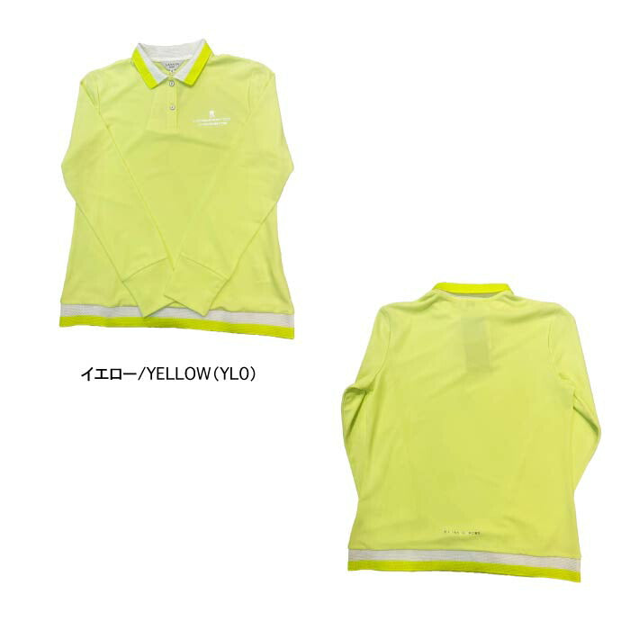 LANVIN SPORT ランバン スポール ゴルフウェア レディース SUNSCREEN ストレッチ 長袖ポロシャツ VG5SLS02L