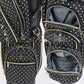 LANVIN SPORT ランバン スポール ゴルフ レディース ドット柄キャディバッグ 46インチ対応 8.5型 華やかなデザイン 洗練された仕上がり ネームプレート付属 vg6fcb03l