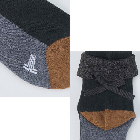 LANVIN SPORT ランバン スポール ゴルフウェア レディース フリルデザインミドル丈ソックス 抗菌防臭 靴下 足底パイル 日本製 vg6fso28l
