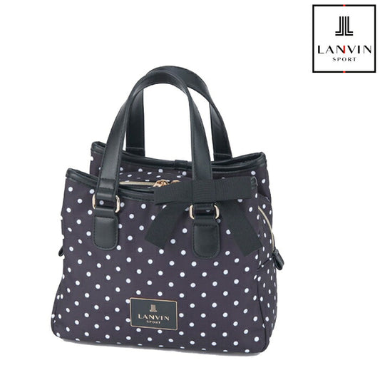 LANVIN SPORT ランバン スポール レディース ゴルフ ドット柄カートバッグ ポケット リボン取り外し可能 vg6ftt45l