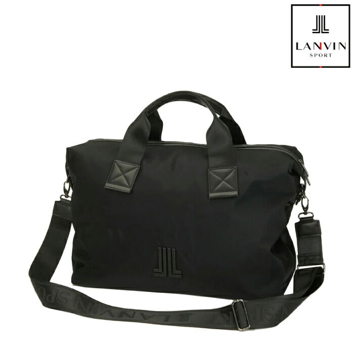 LANVIN SPORT ランバン スポール ゴルフウェア メンズ レディース ボストンバッグ シンプル ランバンロゴジャガード入ショルダーストラップ付 VG6SBB01M