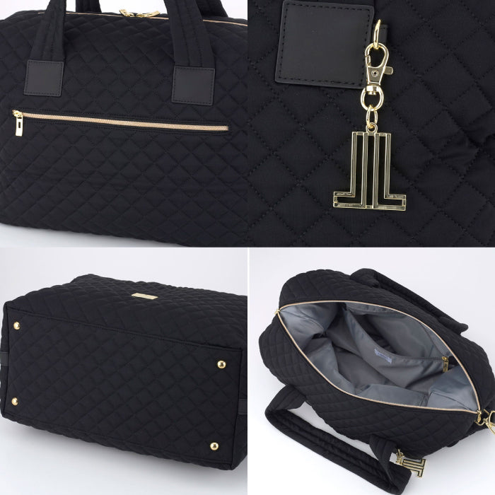 LANVIN SPORT ランバン スポール ゴルフ メンズ レディース キルティングデザインボストンバッグ 大きめサイズ 柔らかな風合い ロゴチャーム付き vg6fbb05l