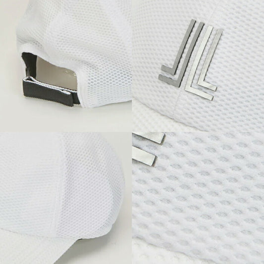 LANVIN SPORT ランバン スポール ゴルフウェア メンズ つば長めクーリングキャップ 帽子 吸汗速乾 UVCUT クーリング 通気性 ストレッチ性 防シワ 後ろベルクロ開き vg6scp06m