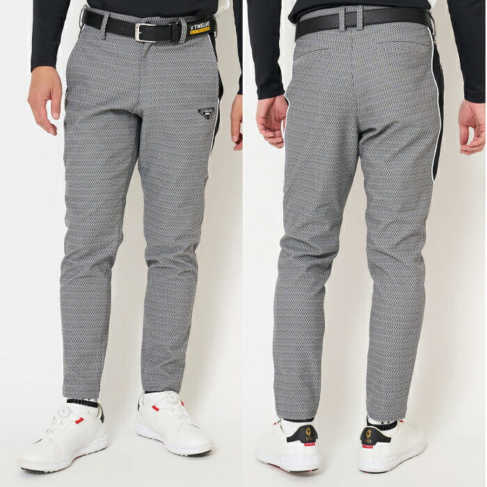 V12 ヴィトゥエルブ ゴルフウェア メンズ LX JAQ PANTS ロングパンツ ストレッチ セットアップ対応 vlx2620-pn05