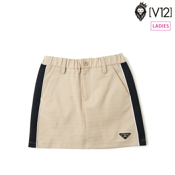 V12 ヴィトゥエルブ ゴルフウェア レディース LX JAQ SKIRT スカート ストレッチ セットアップ対応 vlx2620-sk02