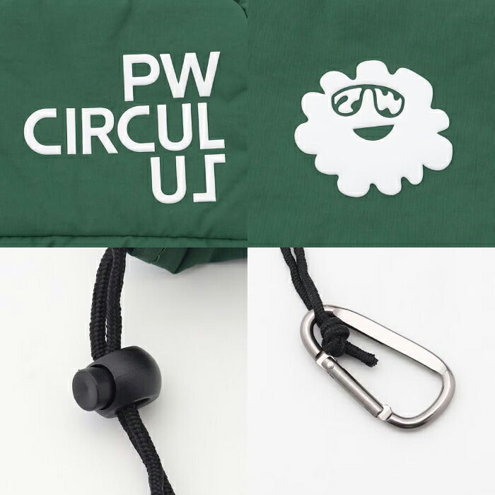 PW CIRCULUS ピーダブリュサーキュラス ゴルフ メンズ レディース UNISEX ナイロンワッシャー アイアンカバー シボ感が魅力的 カラビナ付 zz7ilm0011