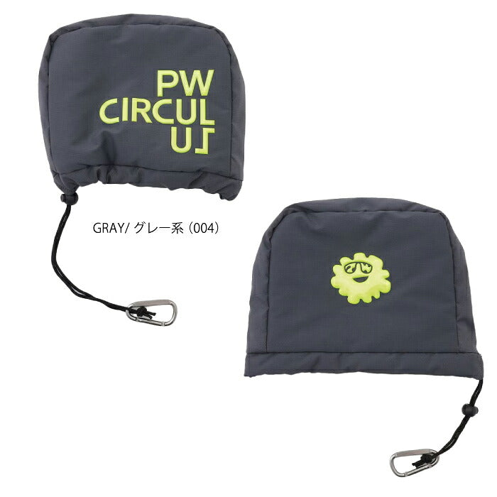PW CIRCULUS ピーダブリュサーキュラス ゴルフ メンズ レディース UNISEX ポリエステルアイアンカバー 軽量で丈夫 カラビナ付 zz7ilm0031