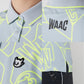 WAAC ワック レディース WAACKY幾何プリント 半袖ポロシャツ UVカット 072222090