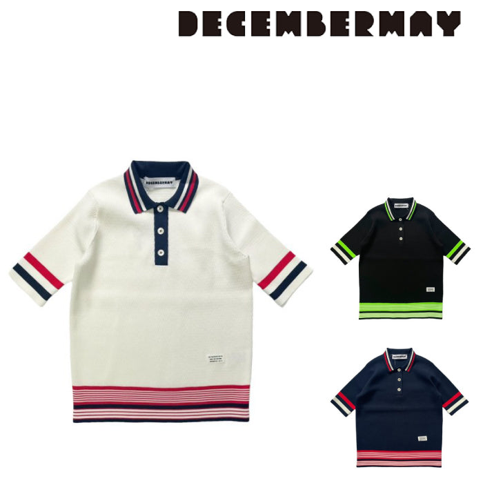 DECEMBERMAY ディセンバーメイ メンズ Chronicle thermal knit Polo neo 1-205-1019