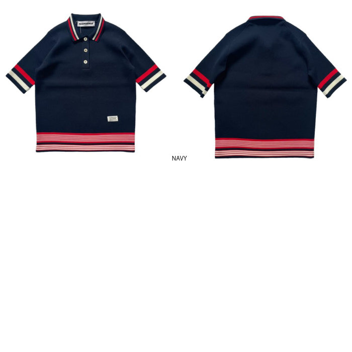DECEMBERMAY ディセンバーメイ メンズ Chronicle thermal knit Polo neo 1-205-1019