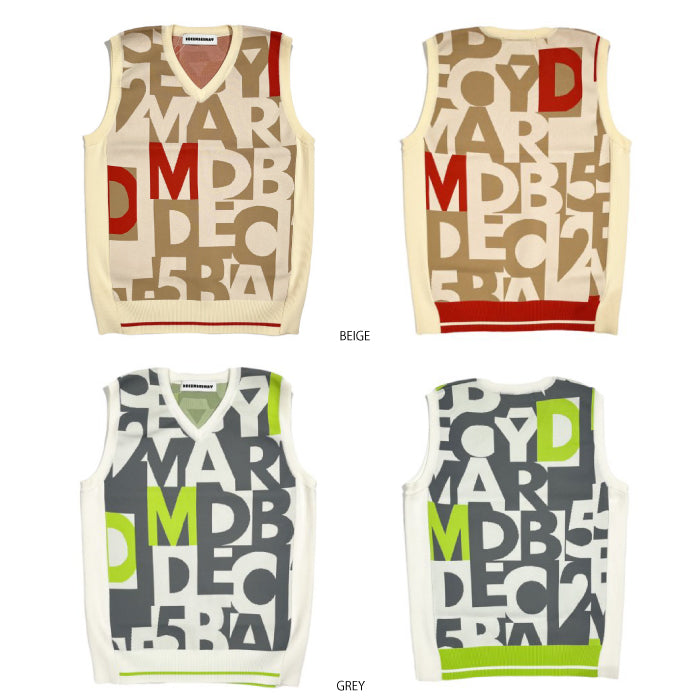 DECEMBERMAY ディセンバーメイ メンズ Graffity knit vest ニットベスト 1-205-1022