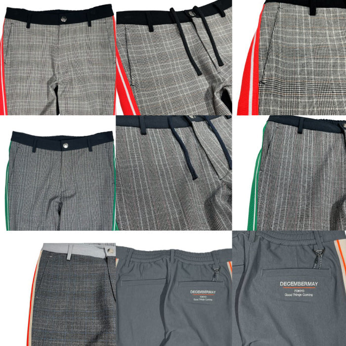 DECEMBERMAY ディセンバーメイ メンズ Check bi-color pants バイカラーパンツ 1-212-2036
