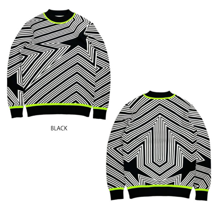 DECEMBERMAY ディセンバーメイ レディース Star Tribal JQ knit 軽量ニット 2-212-1030