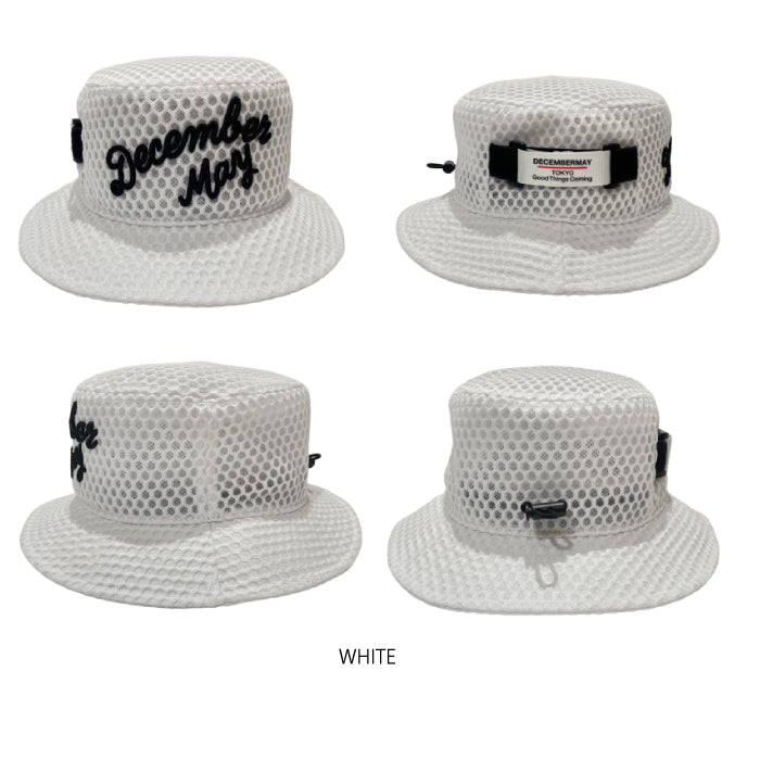 【2023 春夏】メンズ レディース おしゃれ おすすめ 新作 DECEMBERMAY ディセンバーメイ メンズ レディース Full mesh Bucket hat Honeycomb 3-999-5310