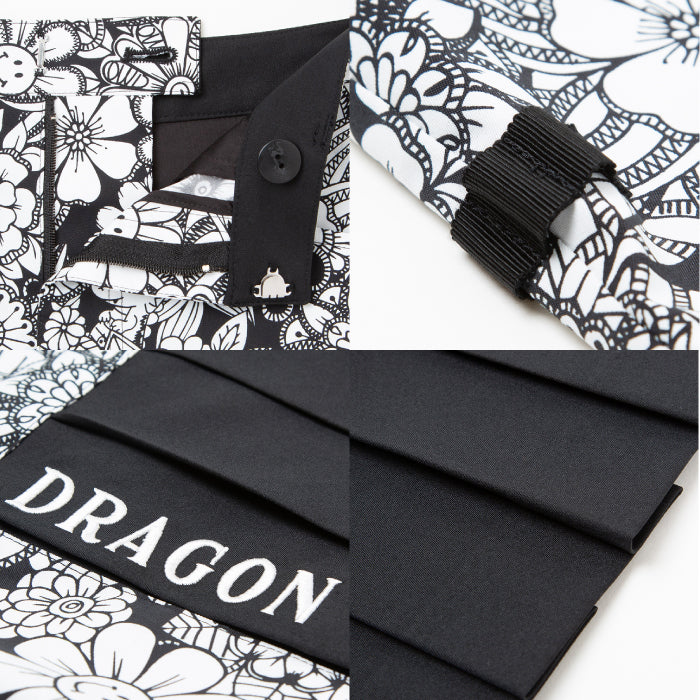 Dance With Dragon ダンスウィズドラゴン レディース ドローイングスマイルフラワープリントスカート 吸水速乾 冷感 UV機能 D2-413321