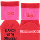 Dance With Dragon ダンスウィズドラゴン レディースロゴラインリブソックス D3-229211