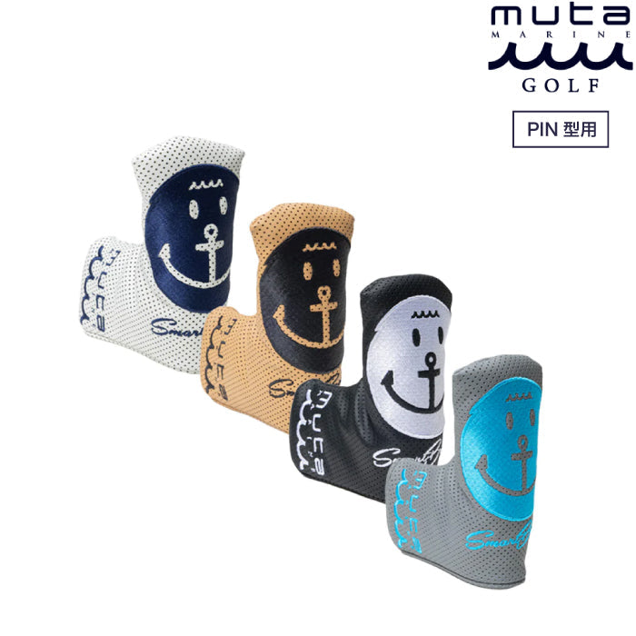 muta MARINE GOLF ムータマリンゴルフ メンズ レディース CONTINUA パンチングエシカルレザー PIN型用 パターカバー [全4色] MGAD-750060