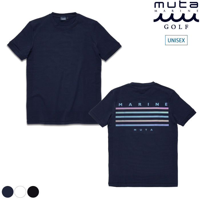 muta MARINE GOLF ムータマリンゴルフ メンズ レディース BACK 5LINE リフレクターTシャツ【全3色】MMAX-434265