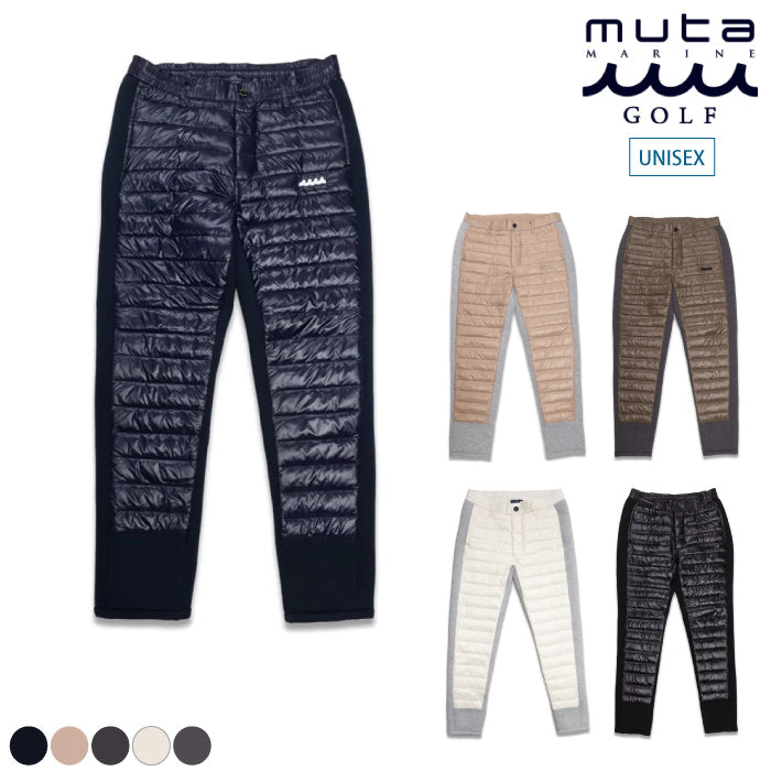 新品タグ付き　muta ムータ　パンツ　黒　XL パンツ　防寒　キルティング muta MARINE GOLF ムータマリンゴルフ メンズ レディース キルティング