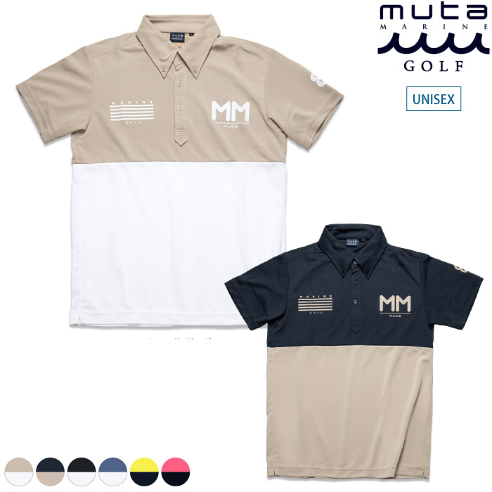 muta MARINE GOLF ムータマリンゴルフ メンズ レディース MM バイカラーポロシャツ【全6色】 mmmp-446133muta MARINE GOLF ムータマリンゴルフ メンズ レディース MM バイカラーポロシャツ【全6色】 mmmp-446133