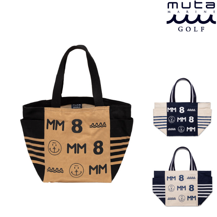 muta MARINE GOLF ムータマリンゴルフ メンズ レディース サイドポケットロゴエコバッグ【全3色】 MMRG-211059