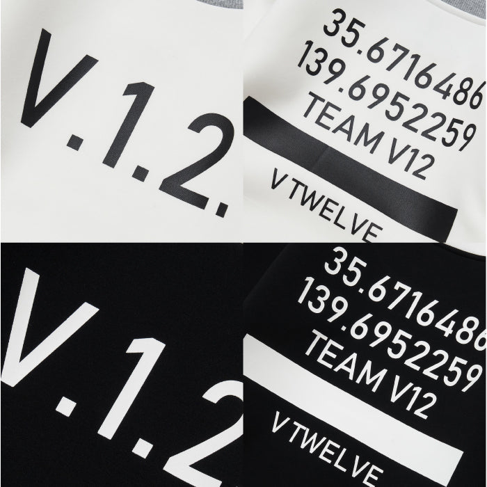 V12 ヴィトゥエルブ メンズ レディース TEAM CREW クルーネックスウェット V122220-SW08