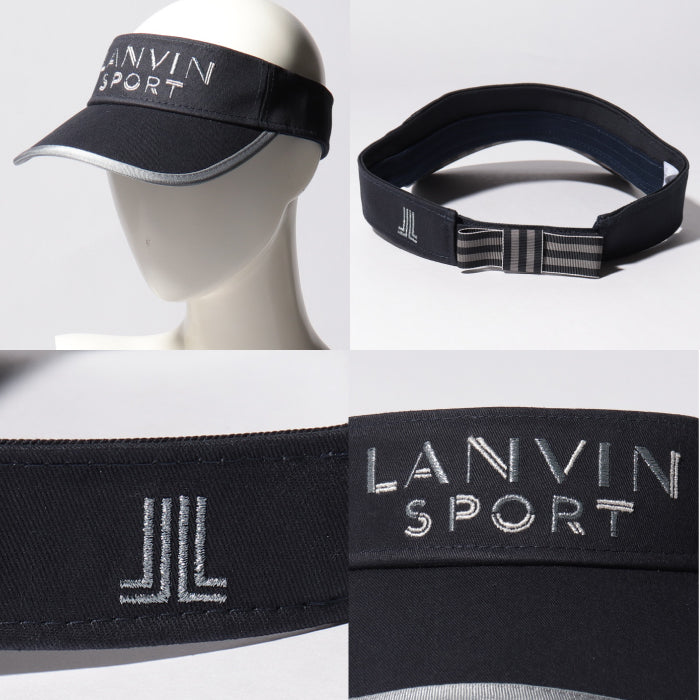 LANVIN SPORT ランバンスポール レディース ロゴ刺繍 リボンバイザー UV VLT0335C5